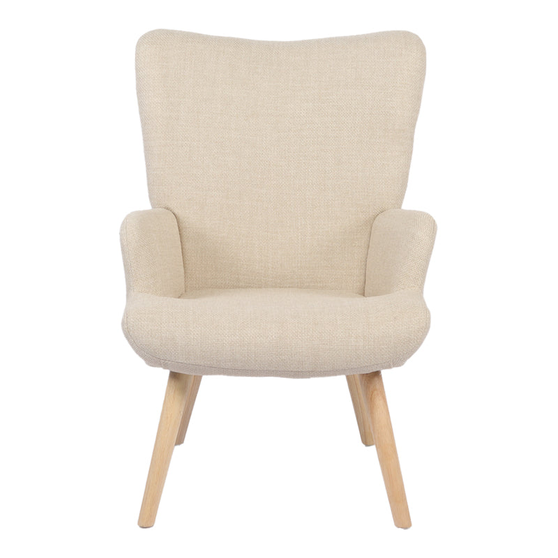 Fotoliu Gerlina, Picioare lemn natural, Diverse culori, 71x64x94 cm - Bej