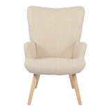 Fotoliu Gerlina, Picioare lemn natural, Diverse culori, 71x64x94 cm - Bej