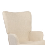 Fotoliu Gerlina, Picioare lemn natural, Diverse culori, 71x64x94 cm - Bej