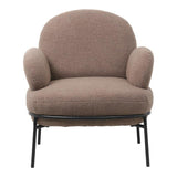 Fotoliu Jaycob boucle, 74x71x83 cm - Maro