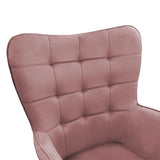 Fotoliu Maddison, Gri - Roz, 68x72x988 cm - Roz