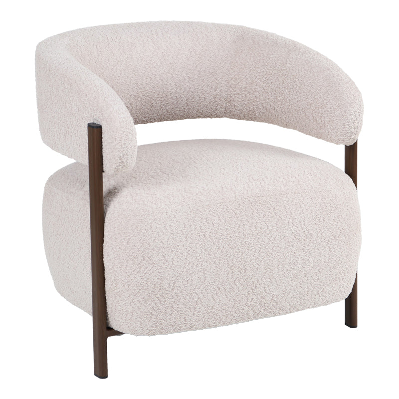 Fotoliu Melita, bouclé, Diverse culori, 69x65x69 cm - Bej | SKU: 255-000094 | Fotoliu Melita, bouclé, 69x65x69 cm, varianta Bej, produs pentru amenajarea locuinței, disponibil online în România la CasaMob