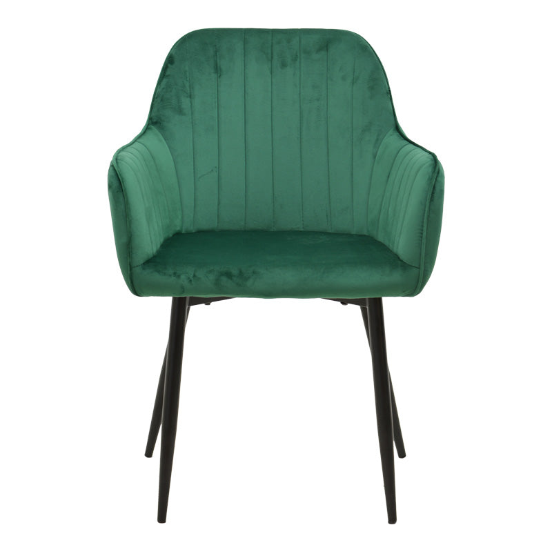 Fotoliu Noor, Catifea, Diverse culori, 58x58x86 cm - Verde