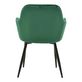 Fotoliu Noor, Catifea, Diverse culori, 58x58x86 cm - Verde