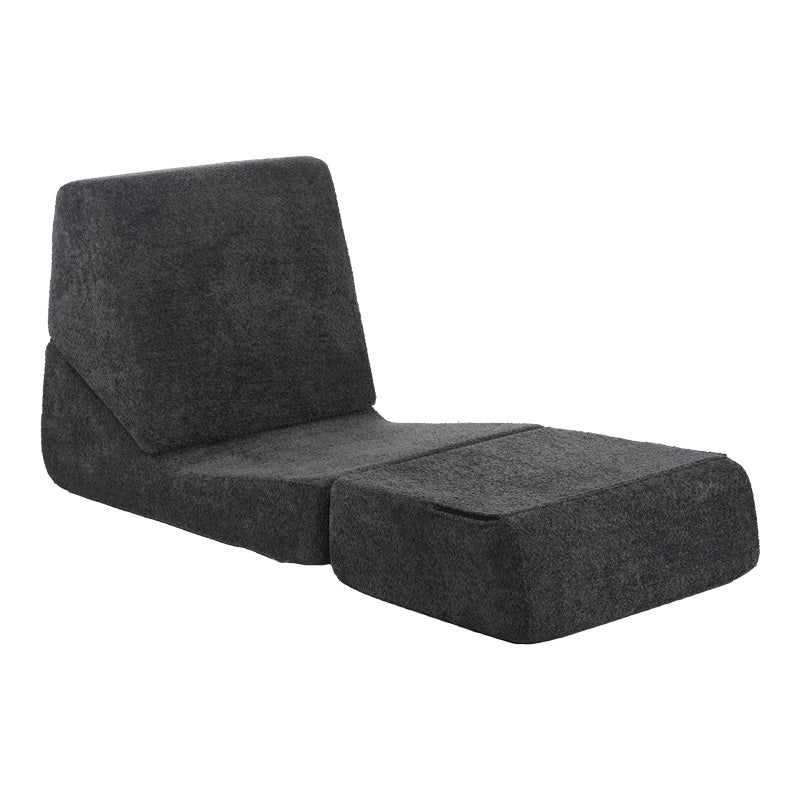 Fotoliu-Pat cu functie extensibila Ferderina, Gri Închis, 66x102x73 cm
