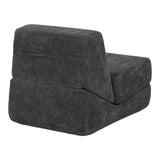 Fotoliu-Pat cu functie extensibila Ferderina, Gri Închis, 66x102x73 cm