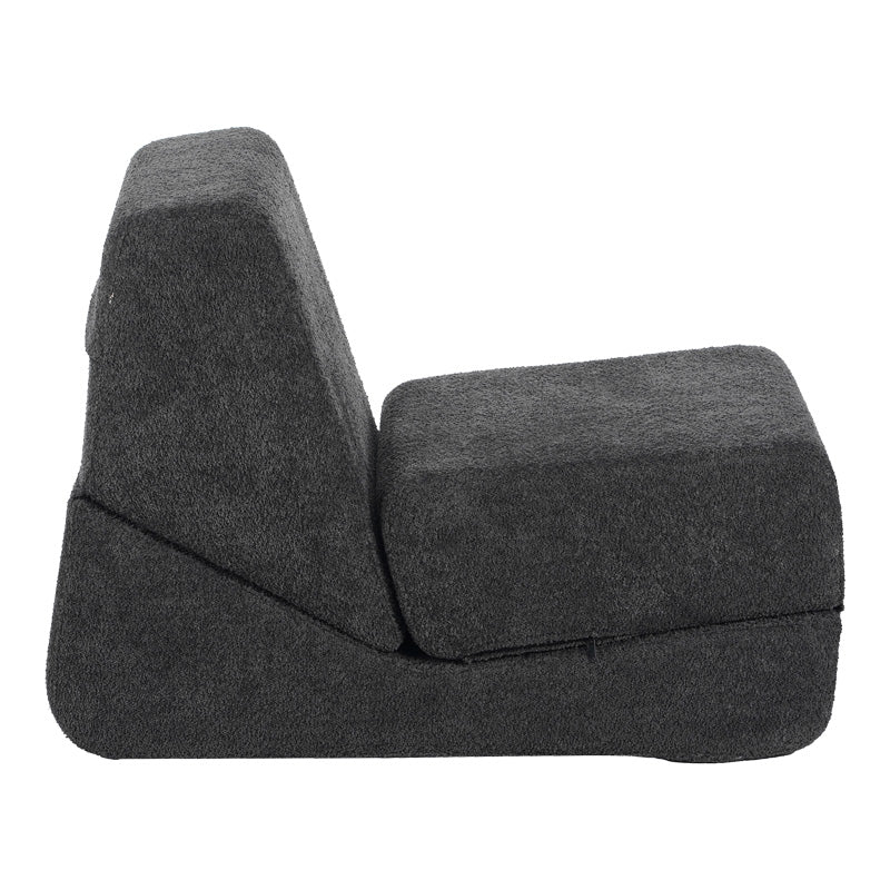 Fotoliu-Pat cu functie extensibila Ferderina, Gri Închis, 66x102x73 cm