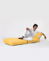 Fotoliu Puf Extensibil, Garden Bean Bag Large, 55x40x40 cm - Galben