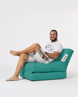 Fotoliu Puf Extensibil, Garden Bean Bag Large, 55x40x40 cm - Turcoaz