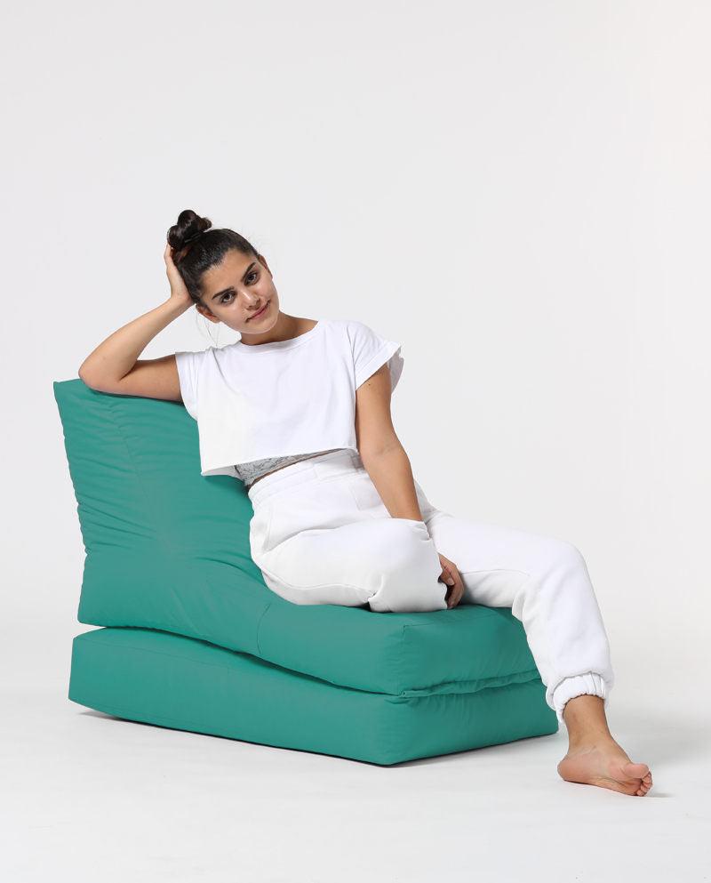 Fotoliu Puf Extensibil, Garden Bean Bag Large, 55x40x40 cm - Turcoaz
