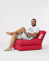 Fotoliu Puf Extensibil, Garden Bean Bag Large, 55x40x40 cm - Roșu