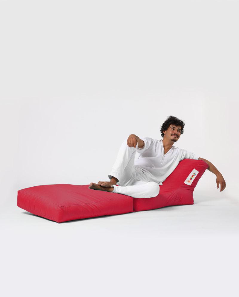 Fotoliu Puf Extensibil, Garden Bean Bag Large, 55x40x40 cm - Roșu