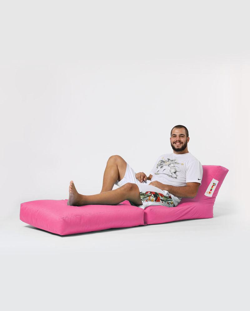 Fotoliu Puf Extensibil, Garden Bean Bag Large, 55x40x40 cm - Roz