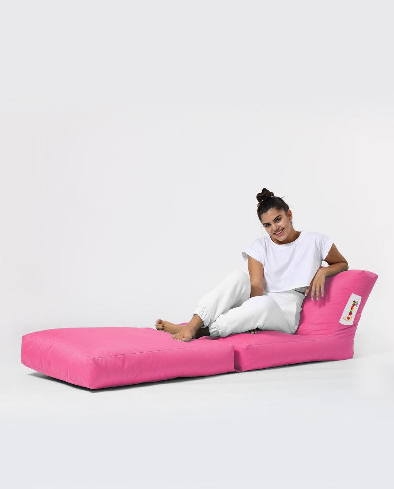 Fotoliu Puf Extensibil, Garden Bean Bag Large, 55x40x40 cm - Roz