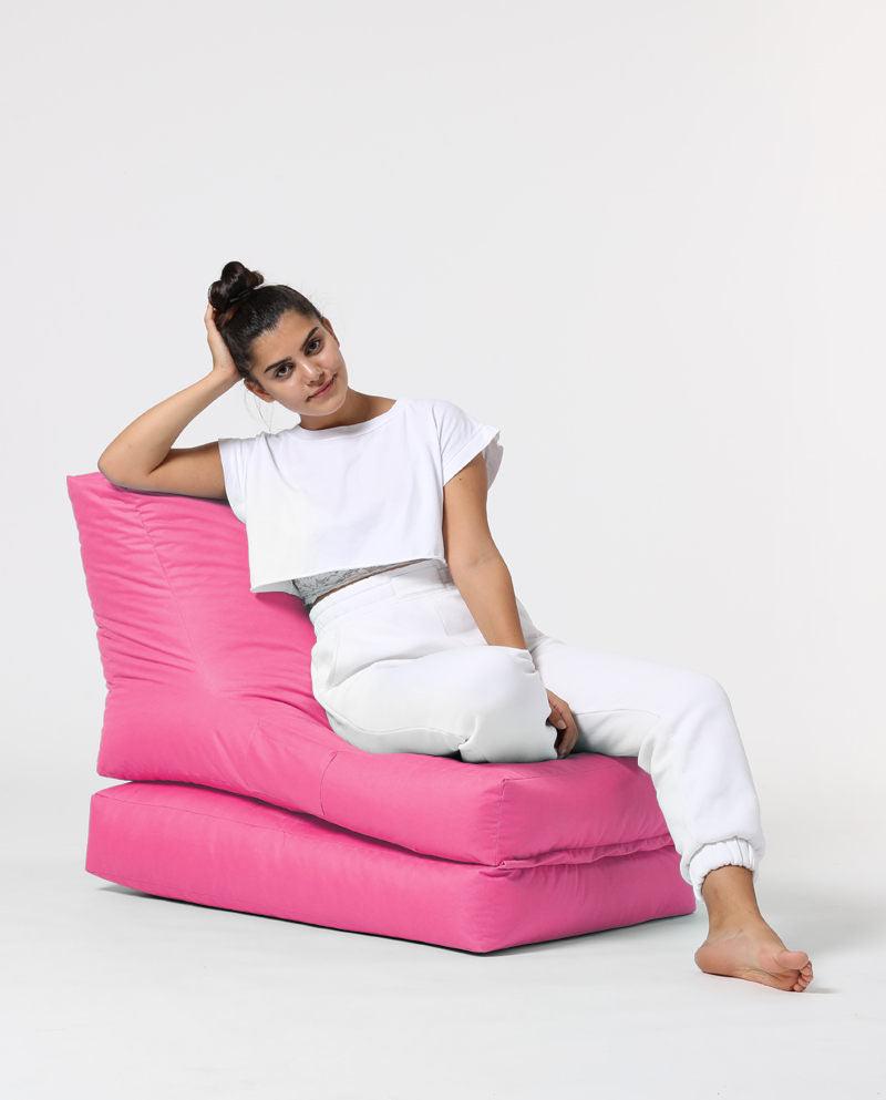 Fotoliu Puf Extensibil, Garden Bean Bag Large, 55x40x40 cm - Roz