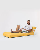Fotoliu Puf Extensibil, Garden Bean Bag Large, 55x40x40 cm - Galben