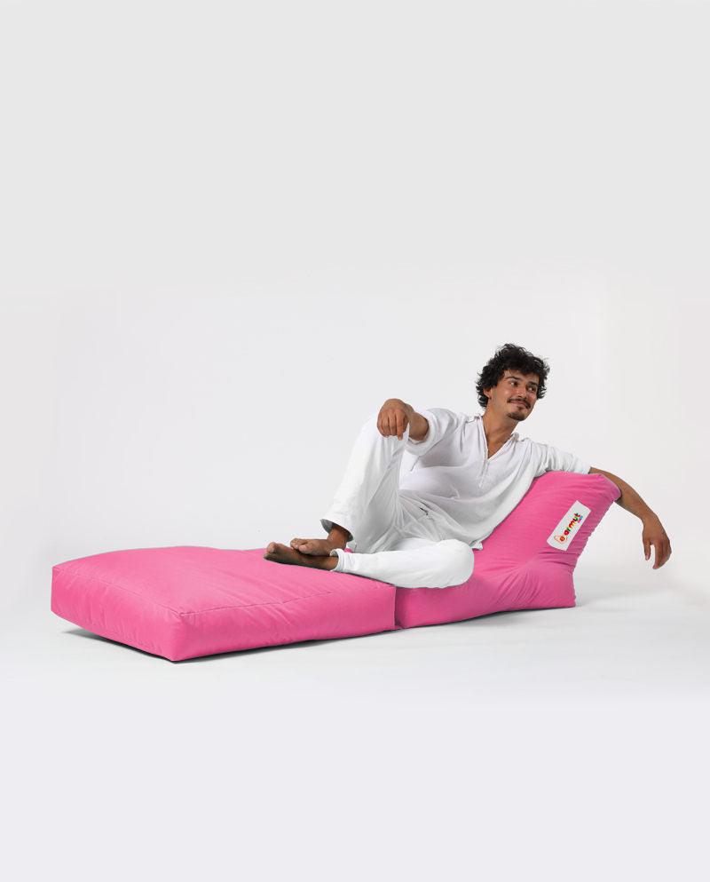 Fotoliu Puf Extensibil, Garden Bean Bag Large, 55x40x40 cm - Roz