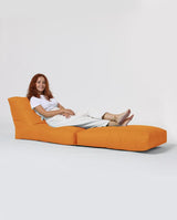 Fotoliu Puf Extensibil, Garden Bean Bag Large, 55x40x40 cm - portocale