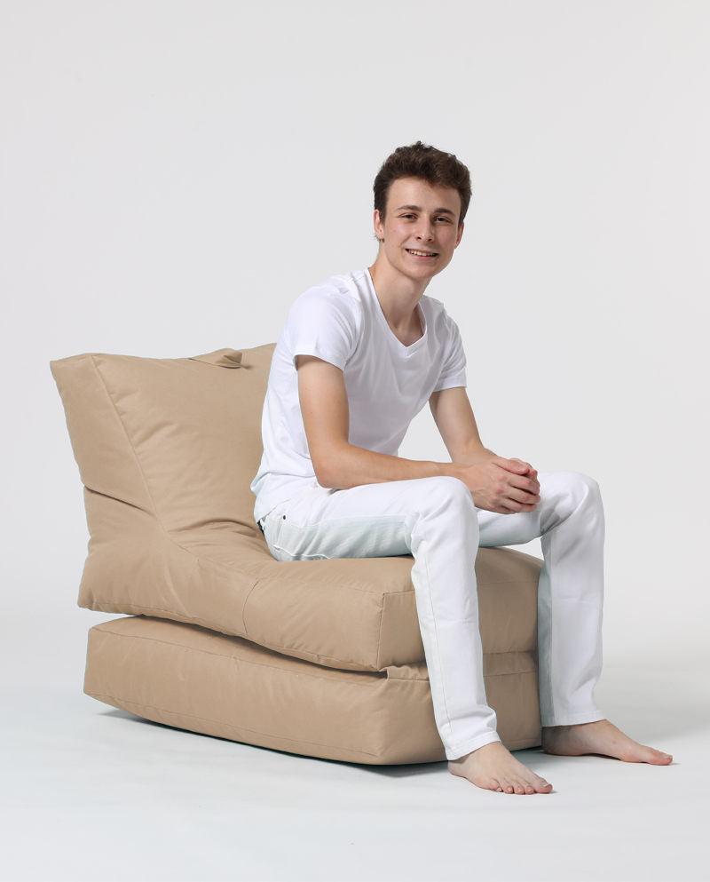 Fotoliu Puf Extensibil, Garden Bean Bag Large, 55x40x40 cm - Maro