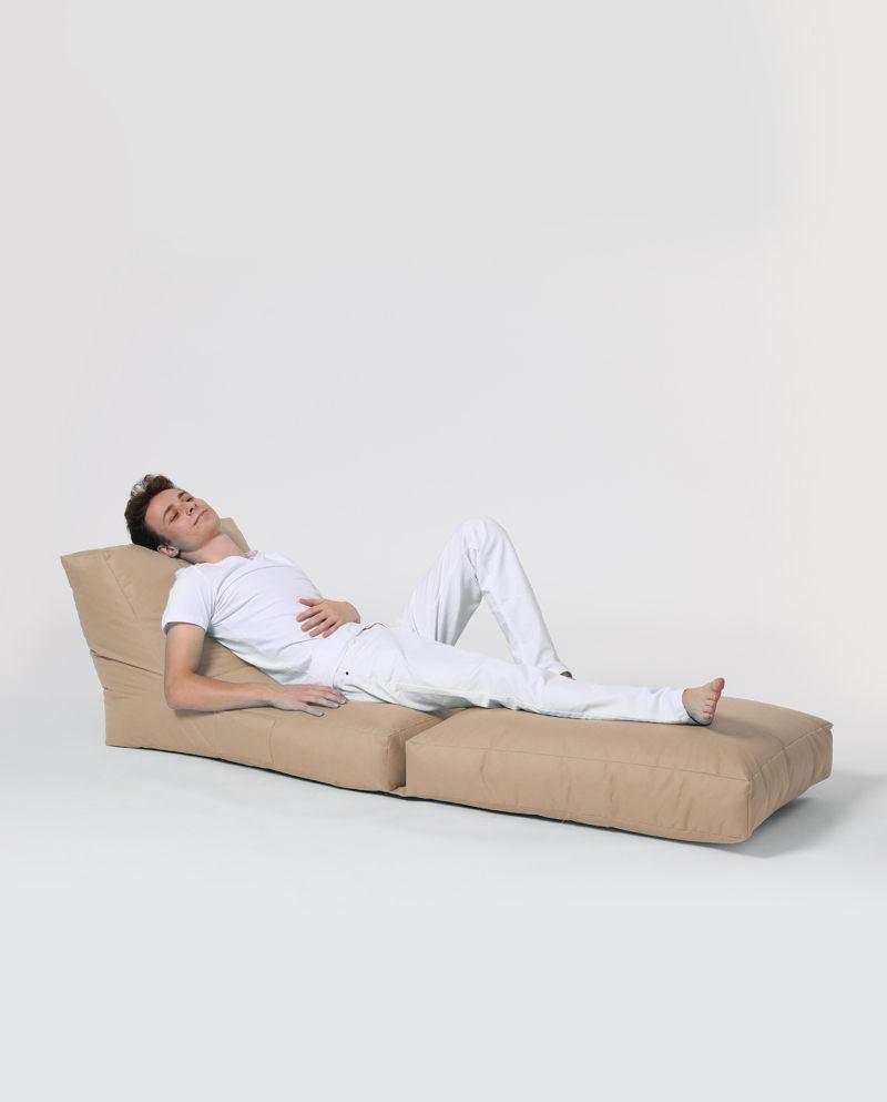 Fotoliu Puf Extensibil, Garden Bean Bag Large, 55x40x40 cm - Maro