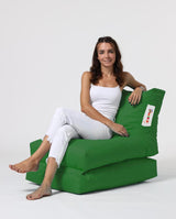 Fotoliu Puf Extensibil, Garden Bean Bag Large, 55x40x40 cm - Verde