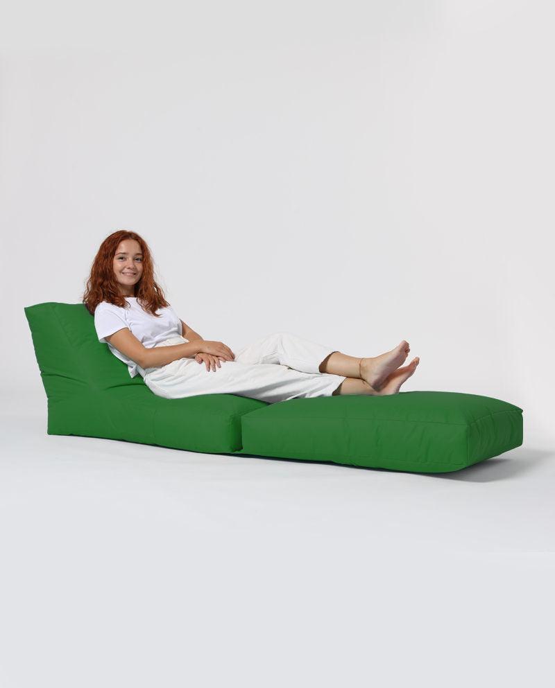 Fotoliu Puf Extensibil, Garden Bean Bag Large, 55x40x40 cm - Verde
