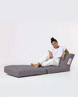 Fotoliu Puf Extensibil, Garden Bean Bag Large, 55x40x40 cm - Gri deschis