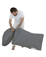 Fotoliu Puf Extensibil, Garden Bean Bag Large, 55x40x40 cm - Gri deschis