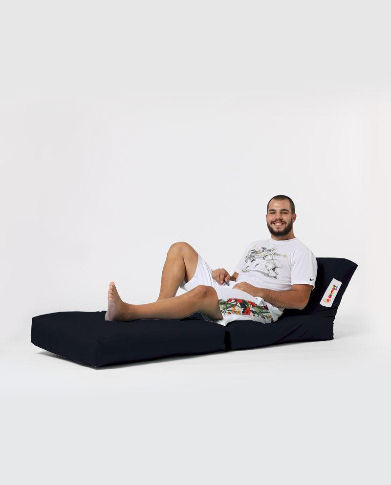Fotoliu Puf Extensibil, Garden Bean Bag Large, 55x40x40 cm - Negru