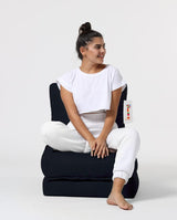 Fotoliu Puf Extensibil, Garden Bean Bag Large, 55x40x40 cm - Negru