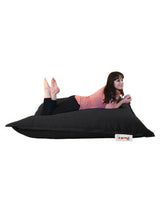Fotoliu Puf Gradina, Bean Bag, Ferndale, Textil impermeabil, 100x100x20 cm - Negru