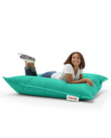 Fotoliu Puf Gradina, Bean Bag, Ferndale, Textil impermeabil, 100x100x20 cm - Turcoaz