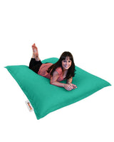 Fotoliu Puf Gradina, Bean Bag, Ferndale, Textil impermeabil, 100x100x20 cm - Turcoaz