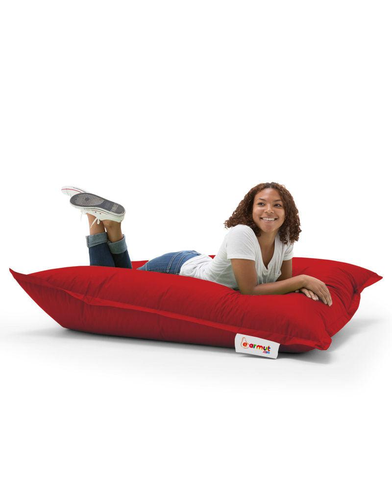 Fotoliu Puf Gradina, Bean Bag, Ferndale, Textil impermeabil, 100x100x20 cm - Roșu