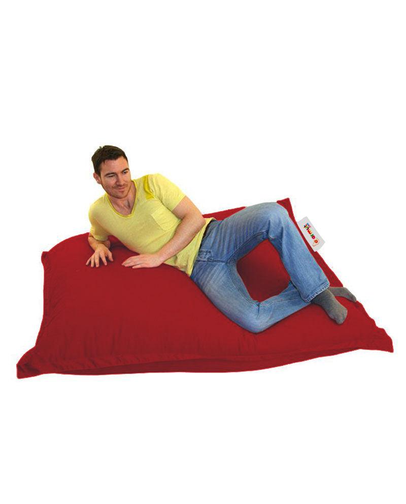 Fotoliu Puf Gradina, Bean Bag, Ferndale, Textil impermeabil, 100x100x20 cm - Roșu