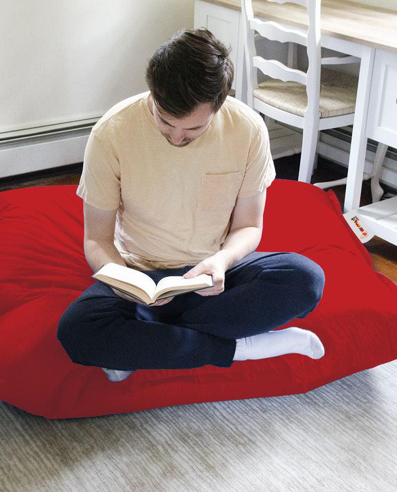 Fotoliu Puf Gradina, Bean Bag, Ferndale, Textil impermeabil, 100x100x20 cm - Roșu