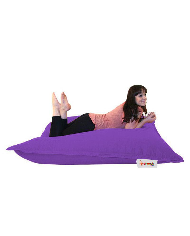 Fotoliu Puf Gradina, Bean Bag, Ferndale, Textil impermeabil, 100x100x20 cm - Violet