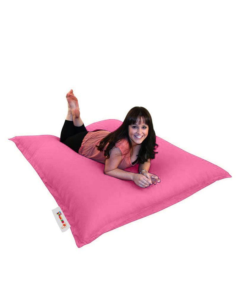 Fotoliu Puf Gradina, Bean Bag, Ferndale, Textil impermeabil, 100x100x20 cm - Roz