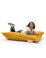 Fotoliu Puf Gradina, Bean Bag, Ferndale, Textil impermeabil, 100x100x20 cm - Galben