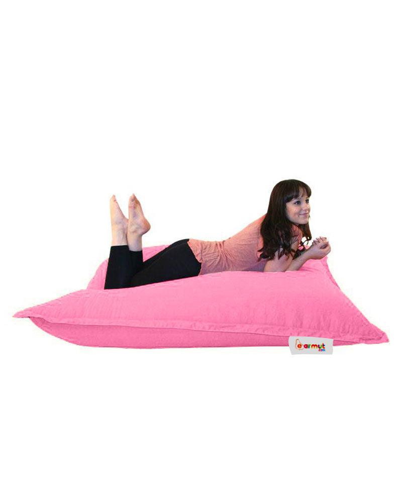 Fotoliu Puf Gradina, Bean Bag, Ferndale, Textil impermeabil, 100x100x20 cm - Roz