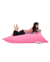 Fotoliu Puf Gradina, Bean Bag, Ferndale, Textil impermeabil, 100x100x20 cm - Roz