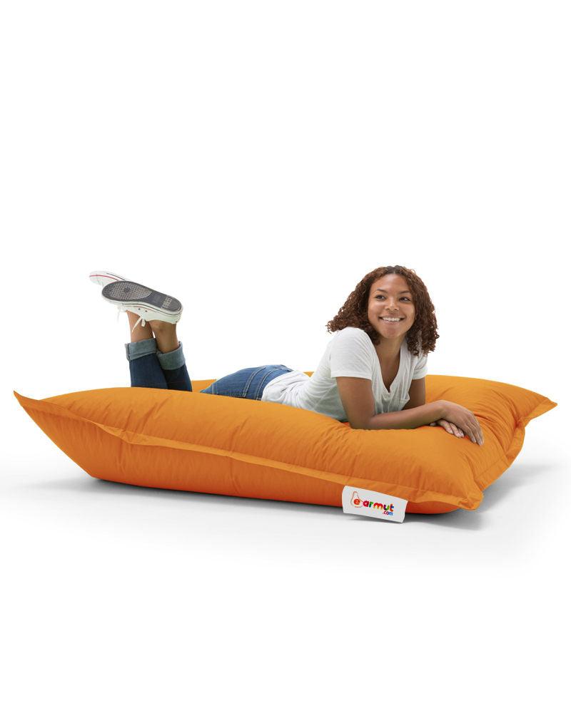 Fotoliu Puf Gradina, Bean Bag, Ferndale, Textil impermeabil, 100x100x20 cm - portocale