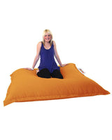 Fotoliu Puf Gradina, Bean Bag, Ferndale, Textil impermeabil, 100x100x20 cm - portocale