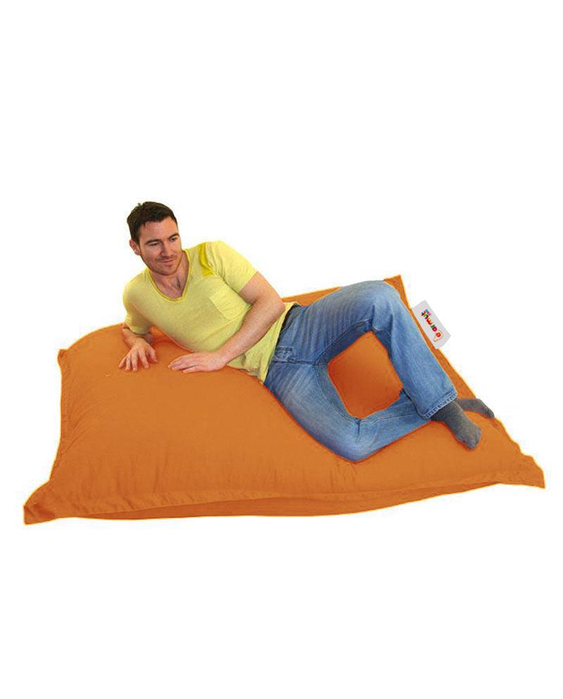 Fotoliu Puf Gradina, Bean Bag, Ferndale, Textil impermeabil, 100x100x20 cm - portocale