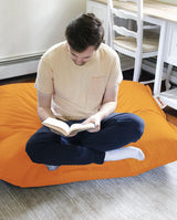 Fotoliu Puf Gradina, Bean Bag, Ferndale, Textil impermeabil, 100x100x20 cm - portocale