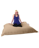 Fotoliu Puf Gradina, Bean Bag, Ferndale, Textil impermeabil, 100x100x20 cm - Maro