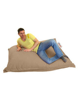 Fotoliu Puf Gradina, Bean Bag, Ferndale, Textil impermeabil, 100x100x20 cm - Maro