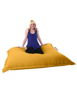 Fotoliu Puf Gradina, Bean Bag, Ferndale, Textil impermeabil, 100x100x20 cm - Galben