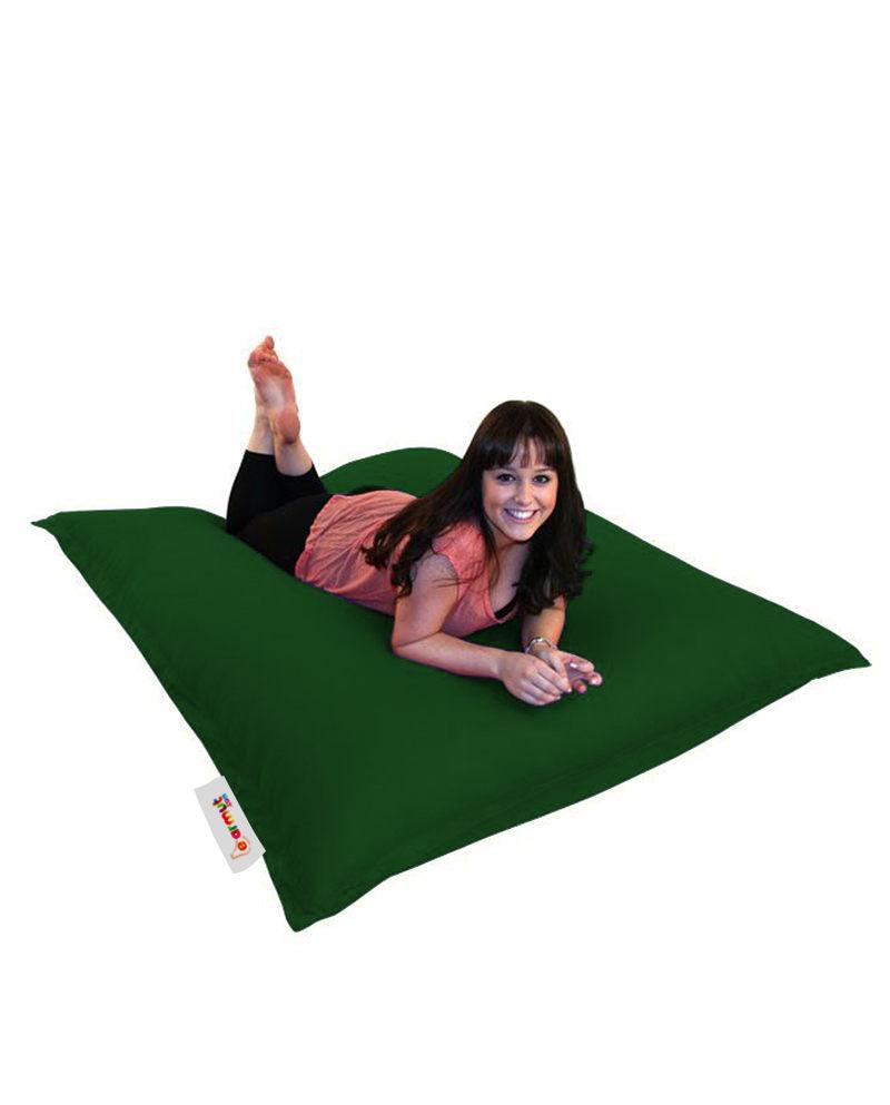 Fotoliu Puf Gradina, Bean Bag, Ferndale, Textil impermeabil, 100x100x20 cm - Verde