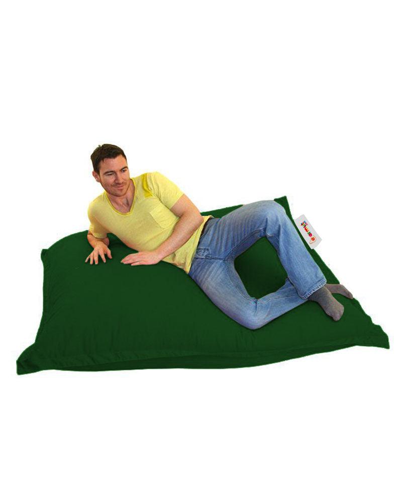 Fotoliu Puf Gradina, Bean Bag, Ferndale, Textil impermeabil, 100x100x20 cm - Verde